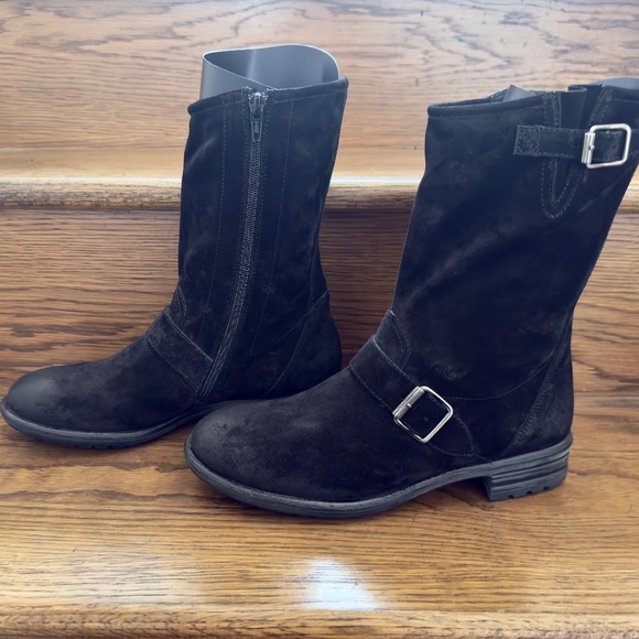 Paul Green Adison Boots Black Suede au 6 / us 8.5 NWOT - Picture 5 of 15